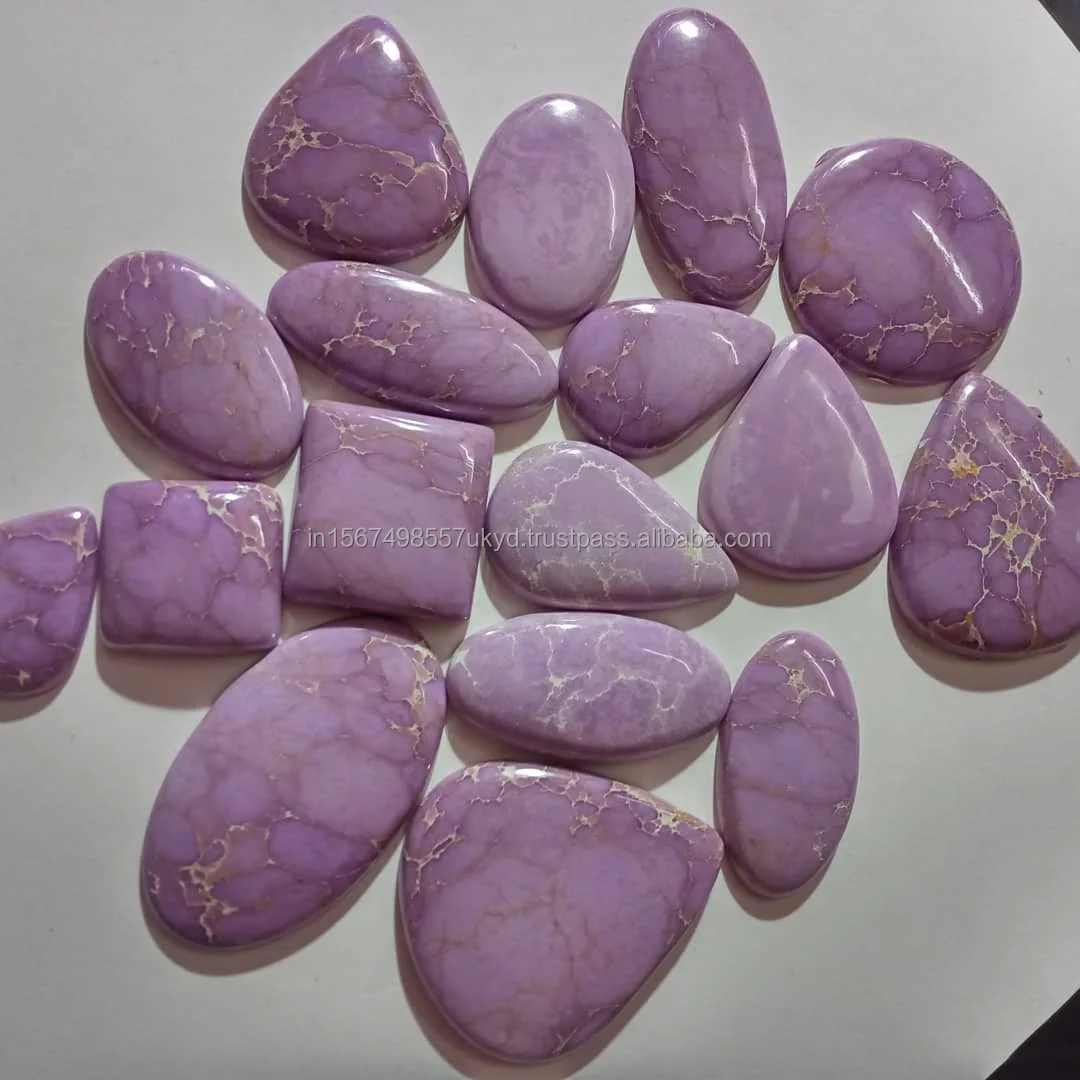 Natural Phosphosiderite Loose Cabochon Gemstones Diamond Amber Quartz in Oval & Pear and other Shapes