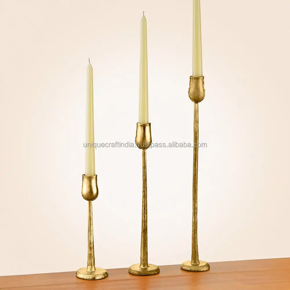 Christmas Candle Holder Wedding Candelabra Antique Finishing Iron Forged Candle Stand-Home Decoration Candelabra Party Dec