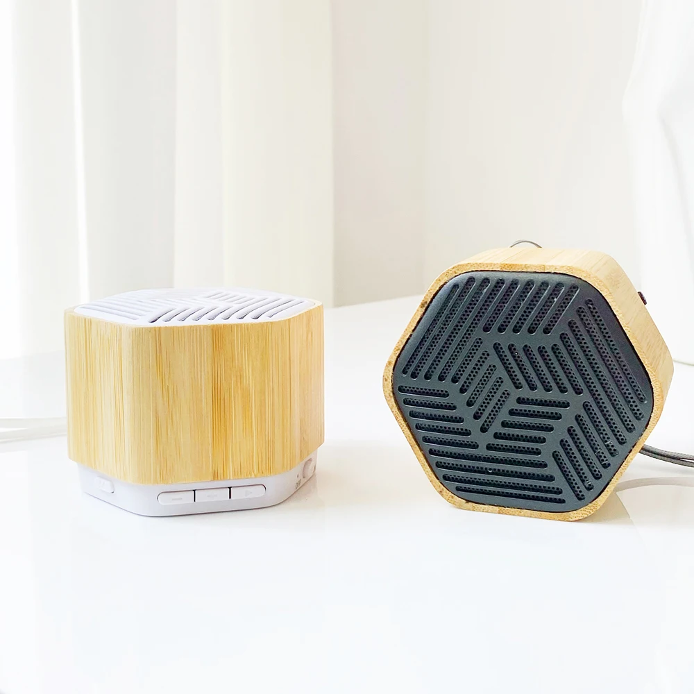 2024 Hot Selling Large Capacity Bamboo Bookself hifi BT Audio Player Speaker Portable Wood Speaker Wireless Music Box