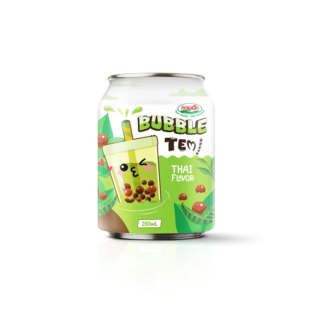 Private Label bubble tea drink 8.4 Fl Oz Canned Popping Boba Pearl Mixed Fruit Flavor Ready-to-drink Bubble Milk Tea Drinks