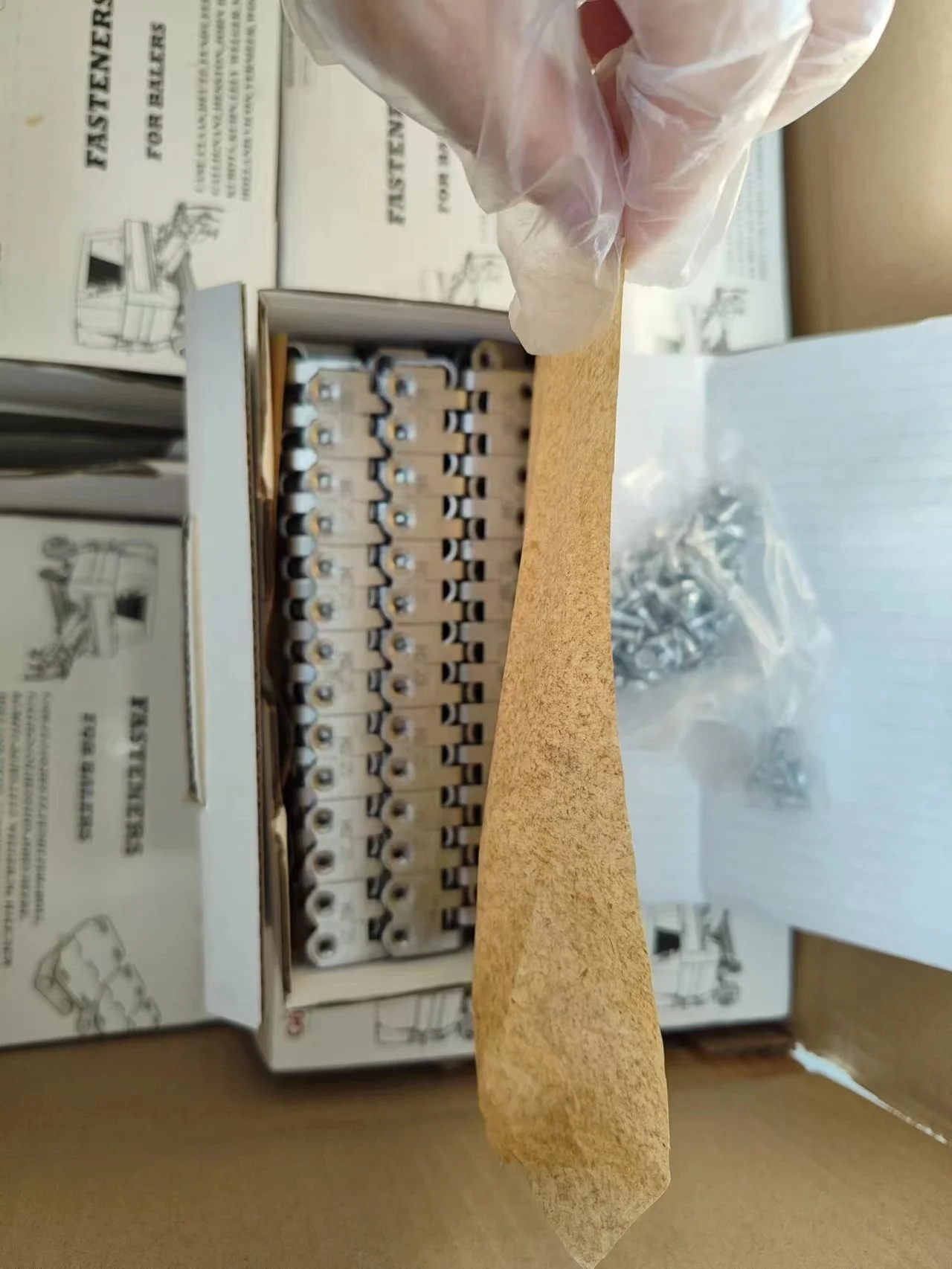 MS 25 Round baler fasteners Conveyor belt fasteners   for baling machines.