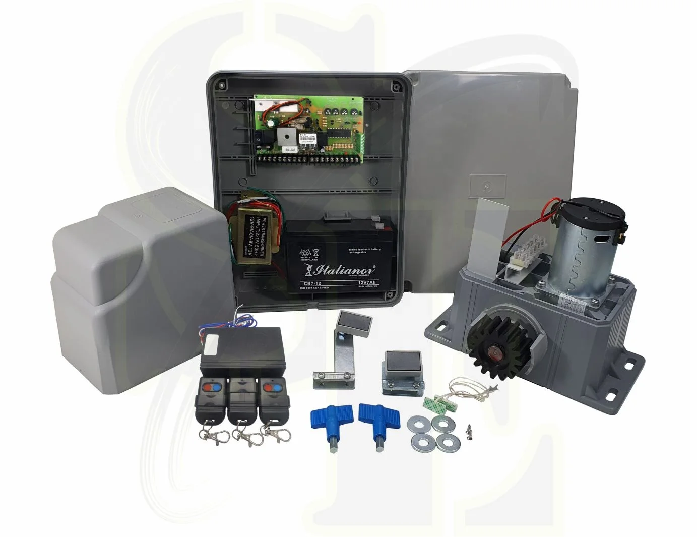 Autogate Malaysia OAE 888 Sliding Limit Motor Full Package Kit Set Includes Nylon Gear and Magnet No Gear Rack Gate Operators