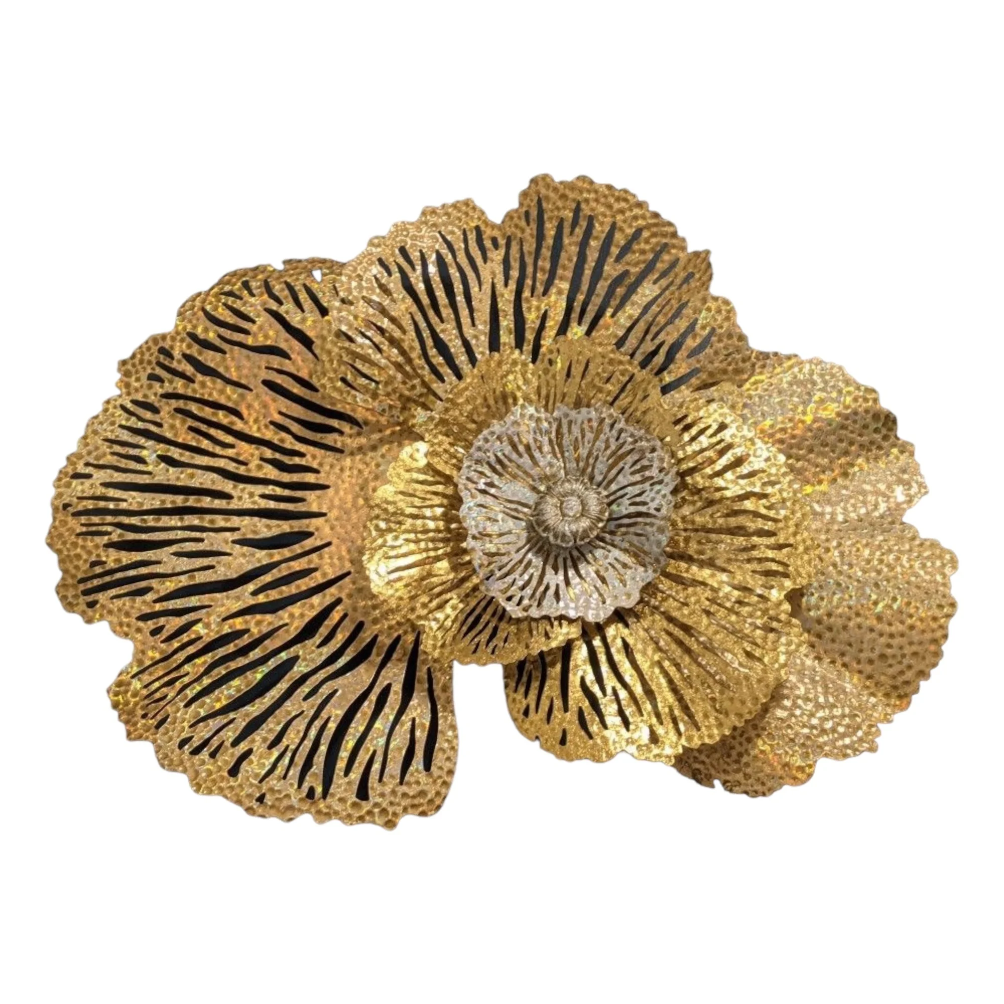 Hot Selling 3D Metal Wall Mounted Sculpture Nature-Inspired Wall Art Decor for Living Room Hanging Decorative Art for Gifts