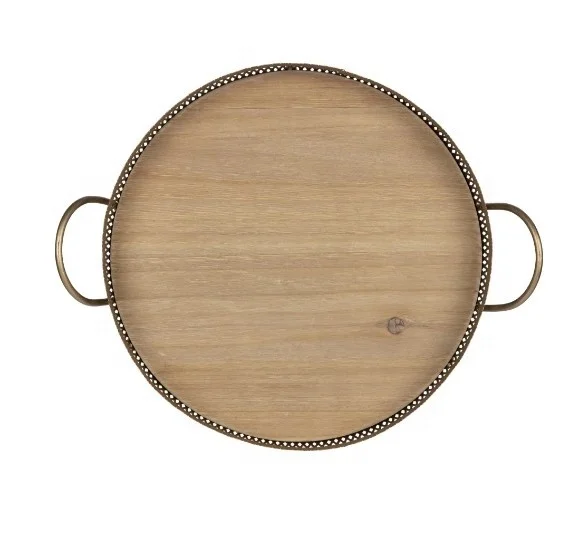 Metal Decorative Serving Tray Or Serving Platter For Hotels Restaurant And Dining Customizable