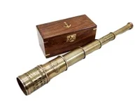 Pirate Vintage Antique Brass Telescope Personalized Hiking Pullout Nautical Brass Telescope Marine Travelling Camping Telescope