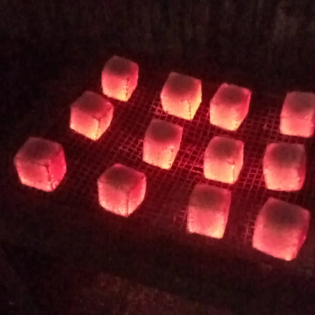 Superior Indonesia Shisha with Extended Burning Time featuring Top Quality Coconut Shell Charcoal