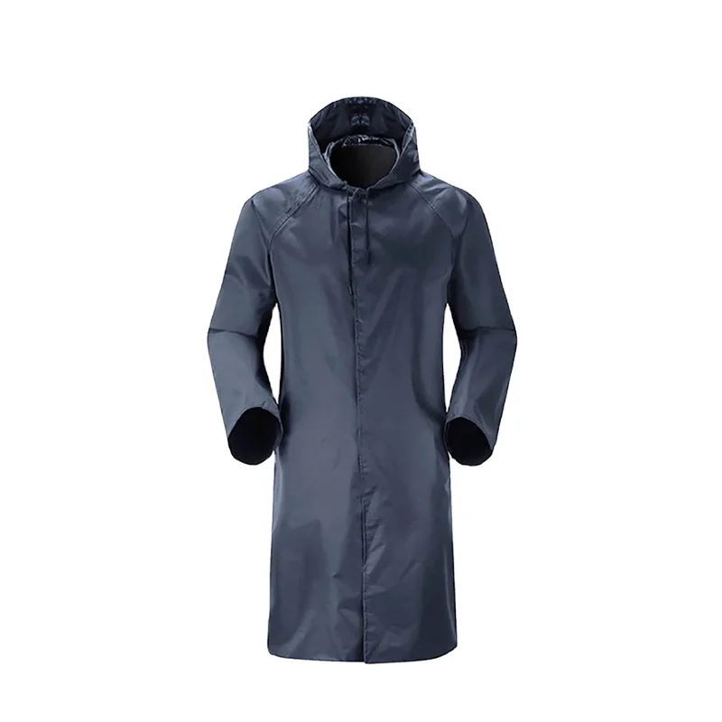 Cheap price custom heavy duty waterproof work rain coat adults men rainwear raincoat with hood