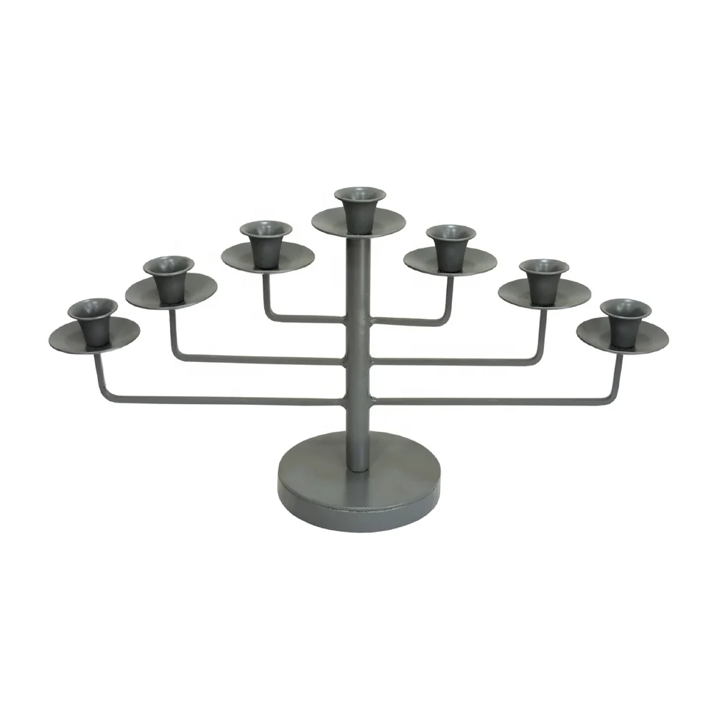 Metal Menorah Candlestick with seven Candle Holder Menorah,Jewish Menorah use in light decoration hanukkah