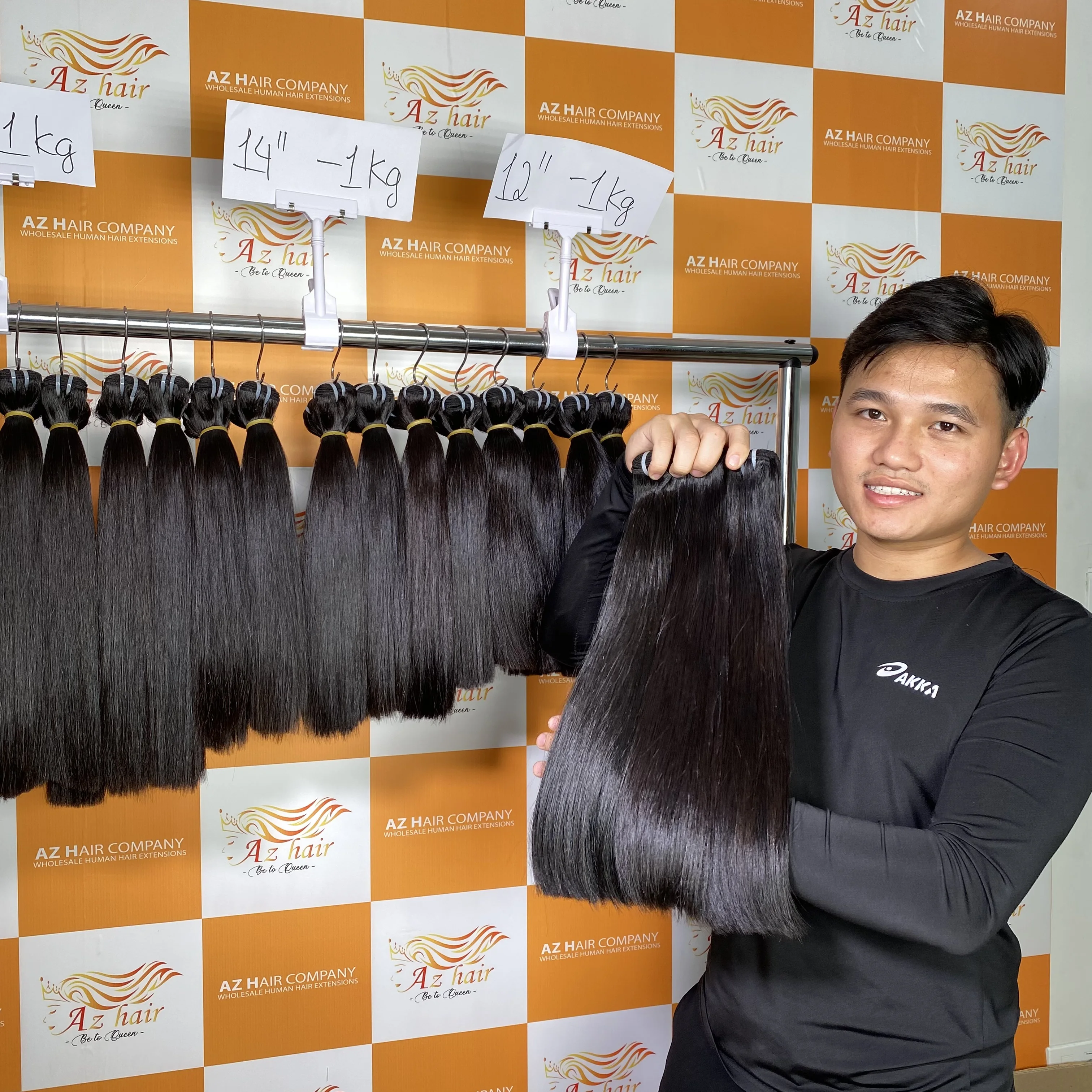Top Hair Vietnam Bone Straight Silky Smooth Hair Raw Donor Vietnamese Human Hair To Make Wig Wholesale Price