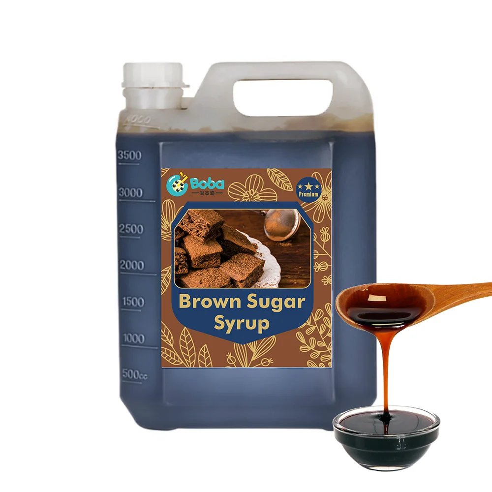 KEIFU - Walling Brown Sugar Syrup Premium Thick Sweetener OEM/ODM for Bubble Tea Drink Topping 5kg