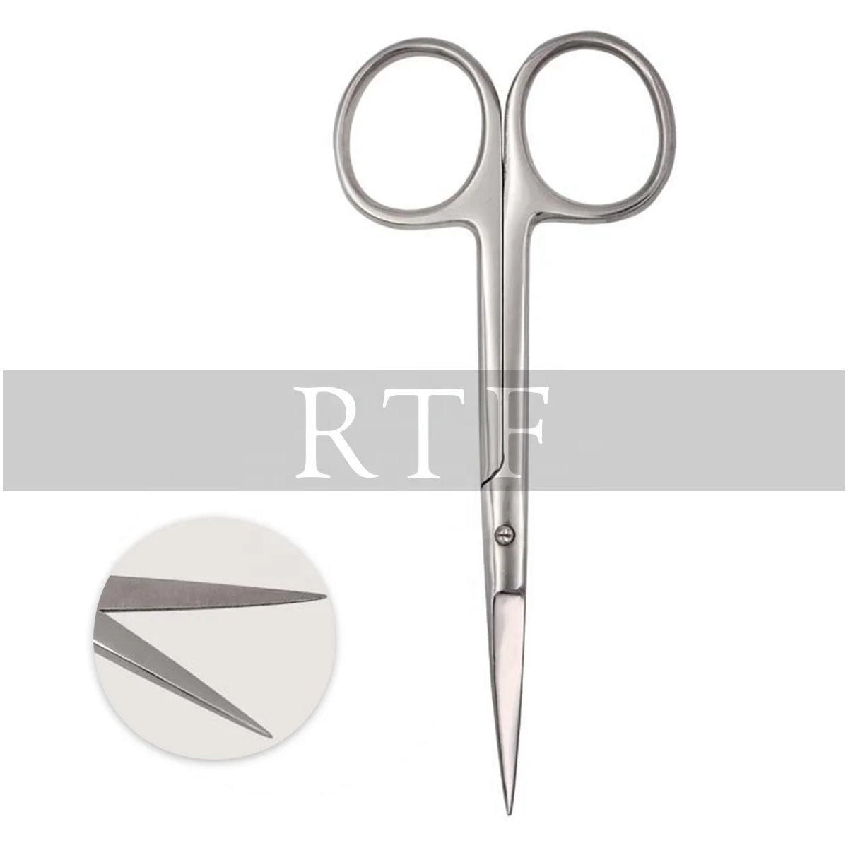 Surgical Stainless Steel Iris Scissors Straight and Curved Tip Dental Surgery Shears 10cm Medical Instruments