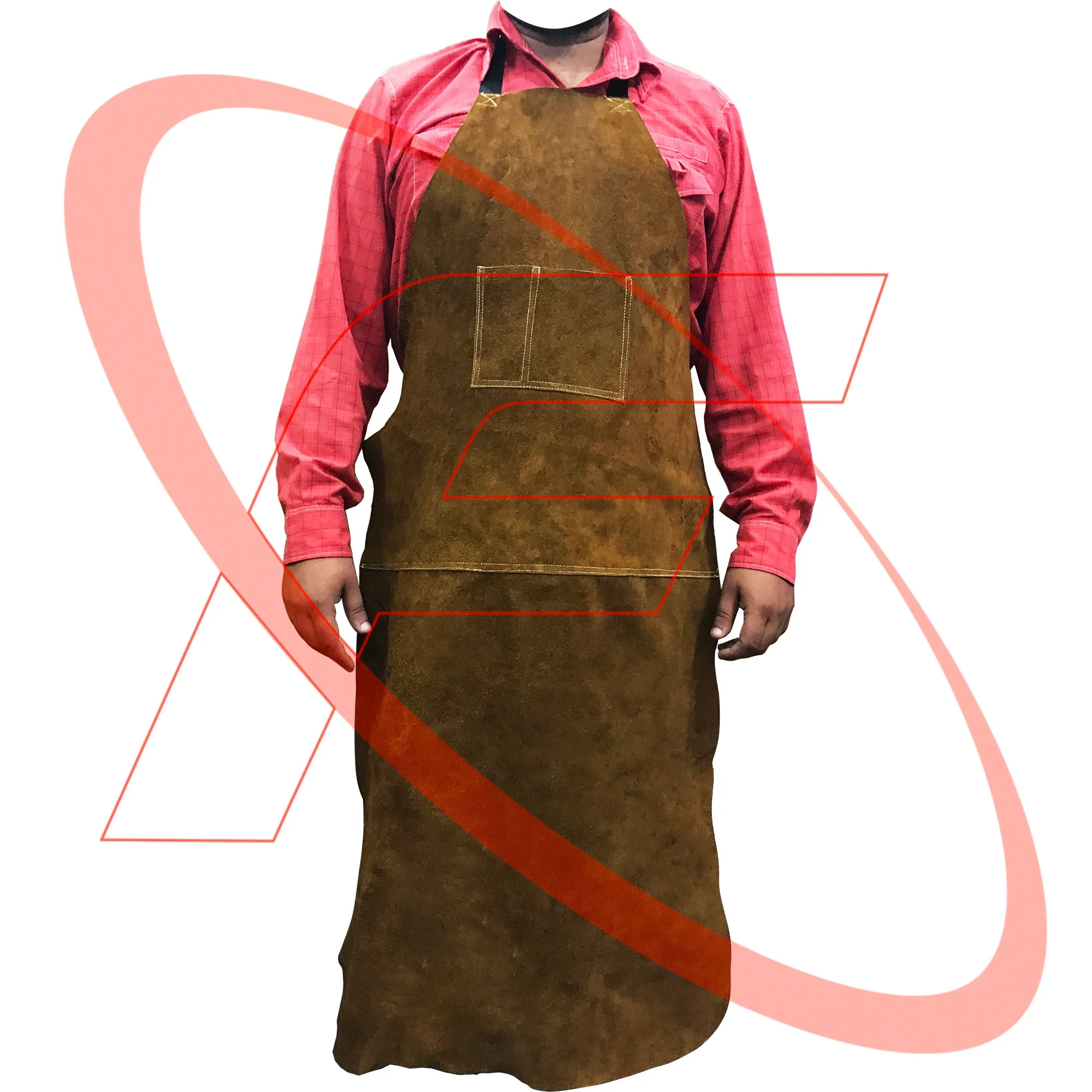 Welding Apron Flame Retardant Heavy Duty Leather Apron 2024 Wholesale Leather Welding Bib Apron Heat Resistant Flame Resistant