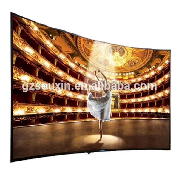 
2021 large quantity stock of fancy curved tv in china SHENZHEN 