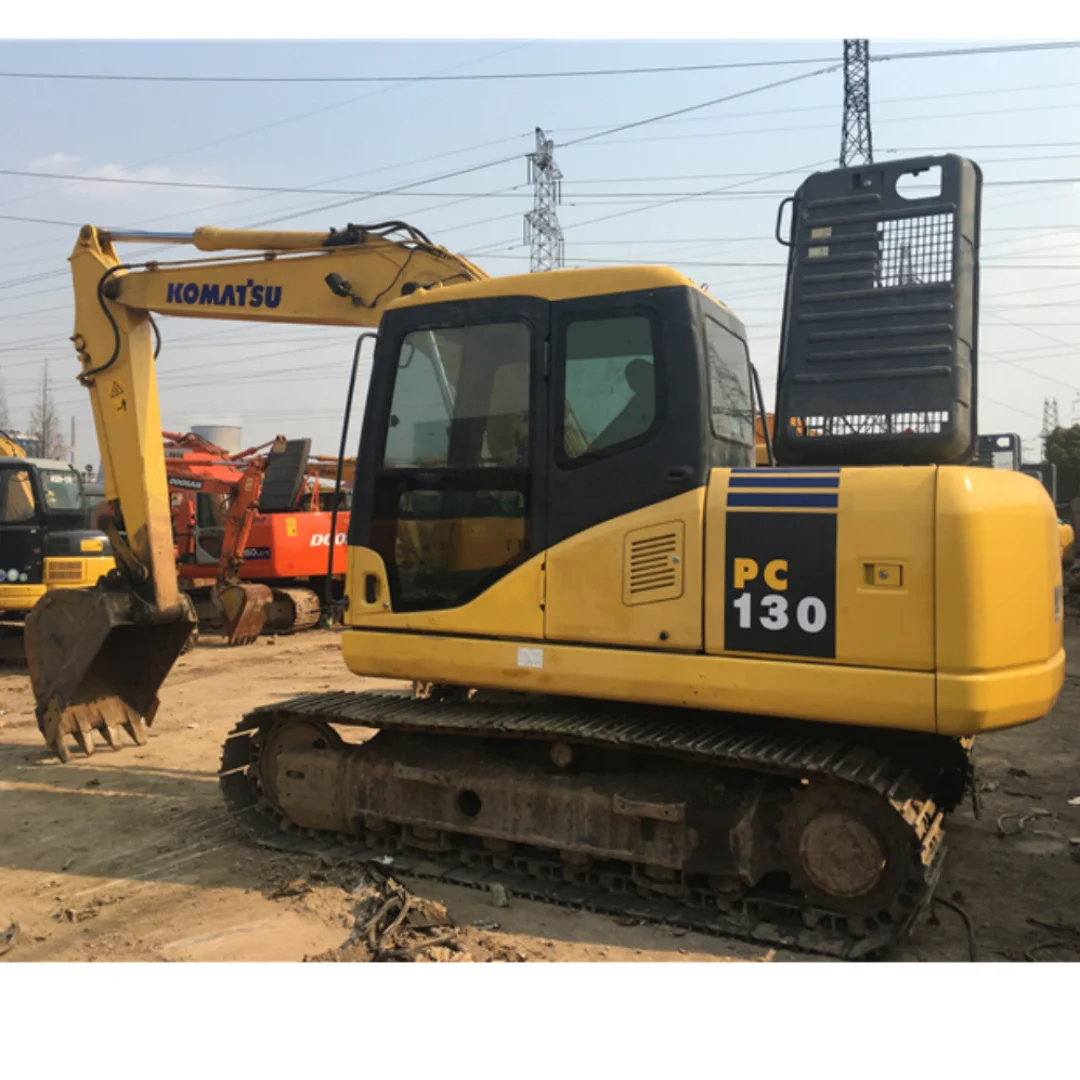 13 ton Used  high-performance Komatsu 130-7  excavator cheap for sale in Shanghai pc 220/200/300/350