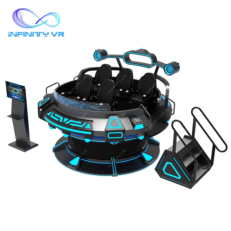 Коммерческий Vr Виртуальная реальность кинотеатр вращающийся стул 5 игроков 360 градусов игровой симулятор оборудование UFO Аркадный Игровой Автомат