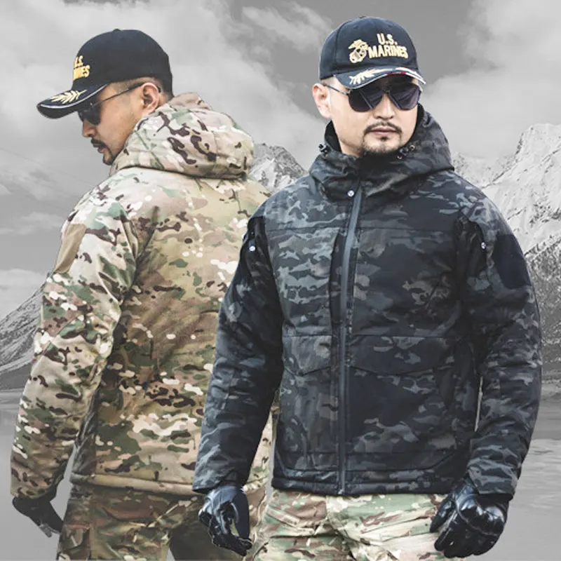 New tactical cotton suit male outdoor waterproof training suit special forces charge coat winter coat camouflage windbreaker