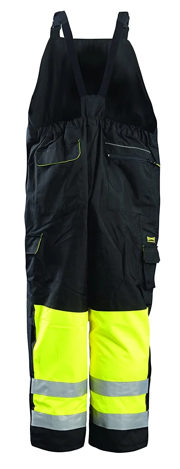 Safety Winter Bib Work Pants Lime Green Overall Bib 2021 Top Quality Work Bib Pants