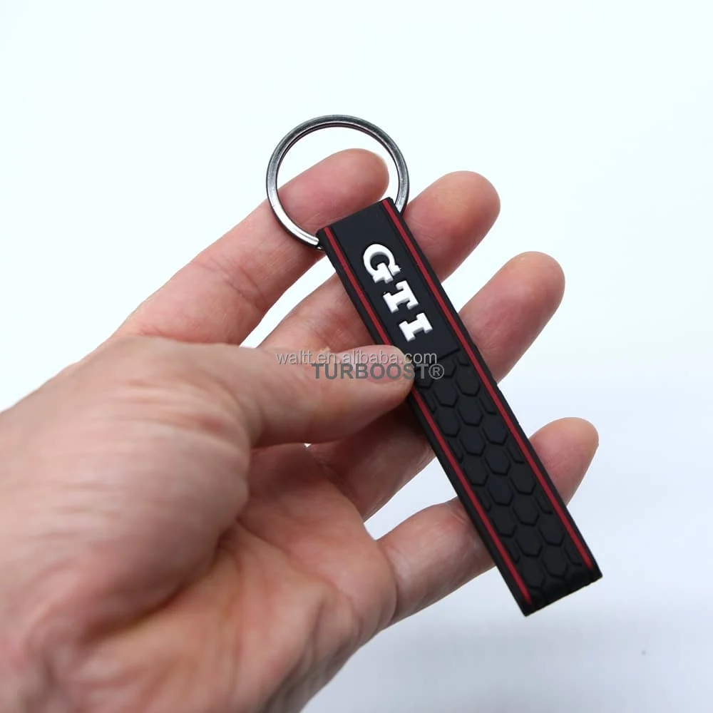 High Quality TURBO LOGO Silicon Keychain Car Fans Gifts