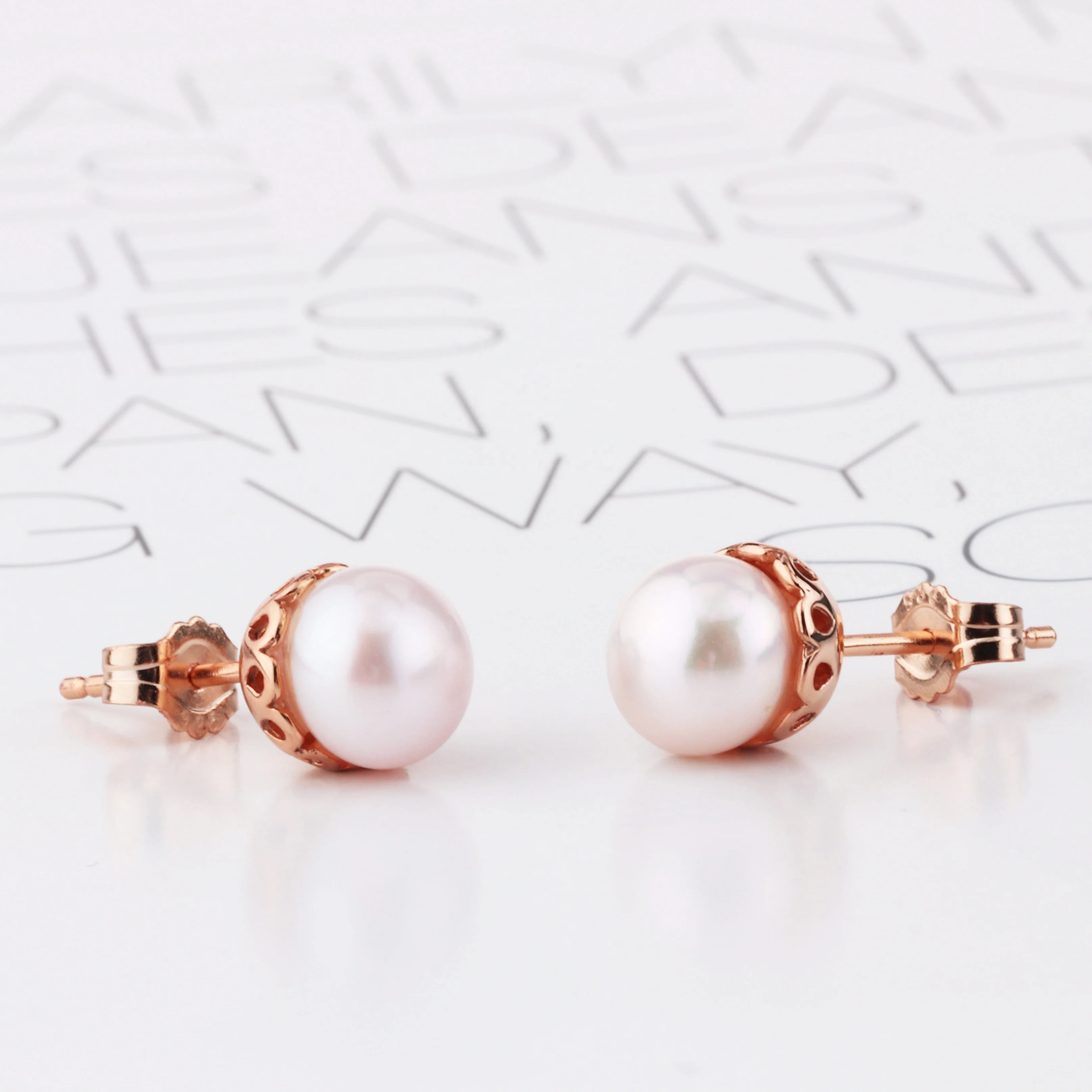 925 sterling Silver Pearl Gold Plated Jewelry Fashion Pendant necklace for women and girls earrings bridal jewelry set