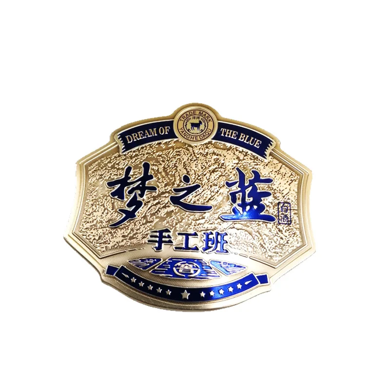 Под заказ Золотой Бронзовый тисненый гравированный виски бренди вино металлическая Оловянная водка алюминиевая