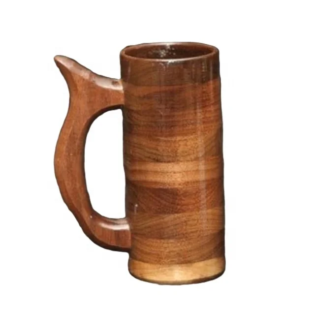 Best Selling Eco-Friendly Wooden Tankard Natural Wood Mug/Cup for Business Gifts Christmas Travel Mug Fathers Day Gift