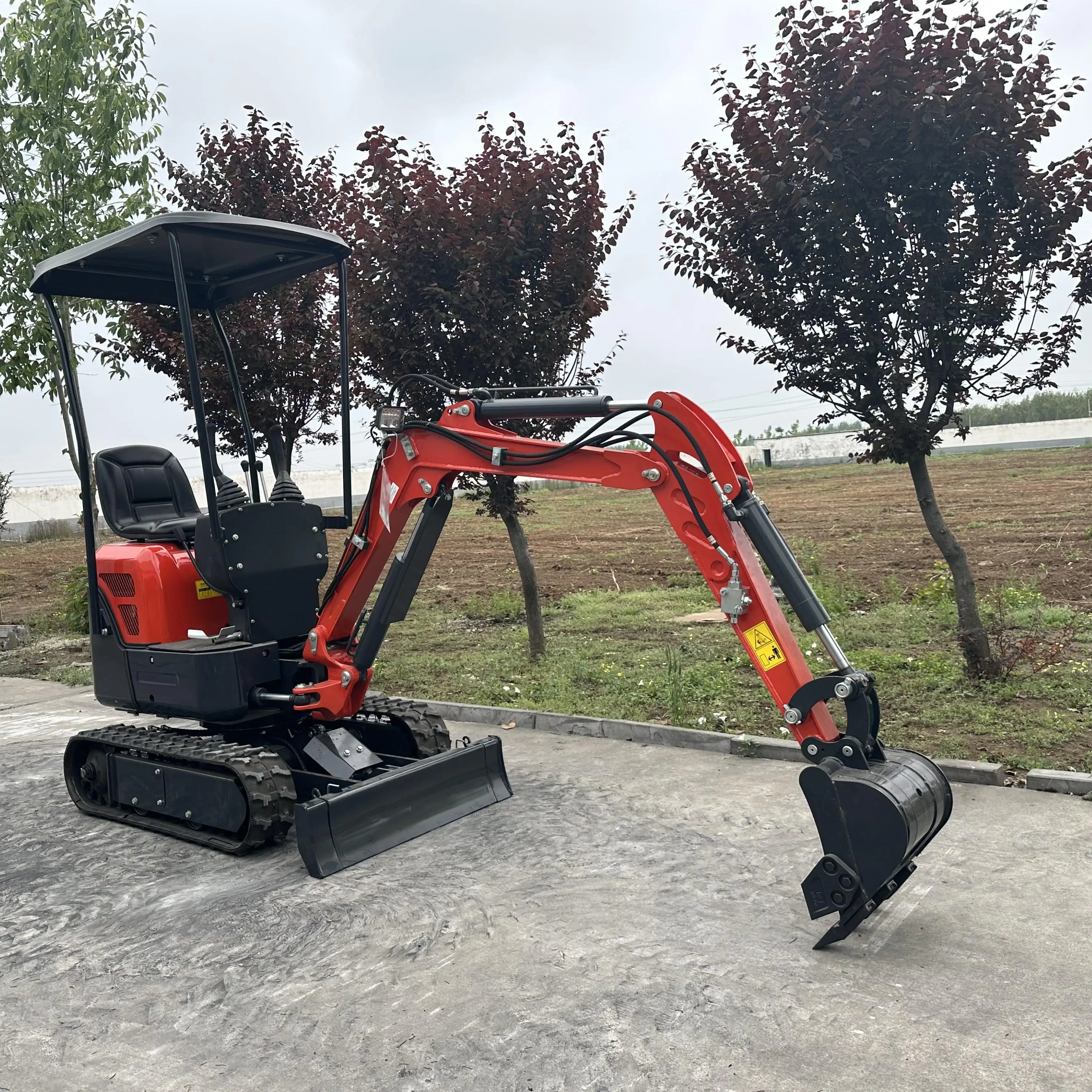 QILU 1 ton Professional Manufacture Mini Excavator For Farming Excavator Cheap Hydraulic Excavator_Digger