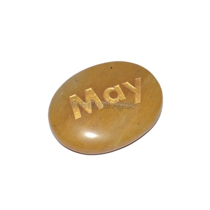 Buy Best Peach Aventurine may Engraved Stone Online : Best Value of Peach Aventurine may Engraved Stone for sale