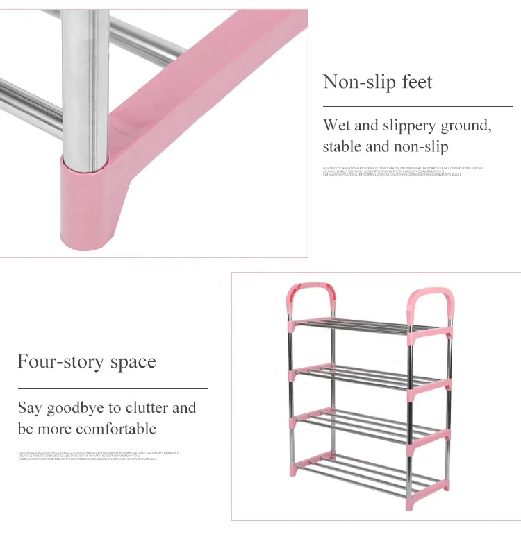 New style Factory Supply Stainless Shoe Rack Shoes Storage Rack Organizer For Shoes