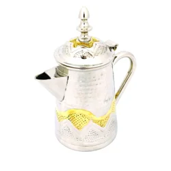 Pure Brass and Steel Arabic Engraved Tea Coffee Dispenser Pot Made In India Brass Tea Pot Dispensers Tea Kettle Turkish Pots