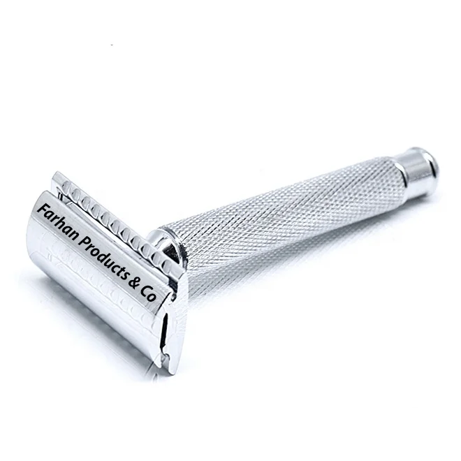 Парикмахерские мужские и женские бритвенные ручные безопасные бритвы Набор станки с двойной кромкой длинной ручкой держатель-подставка щетка для бритья