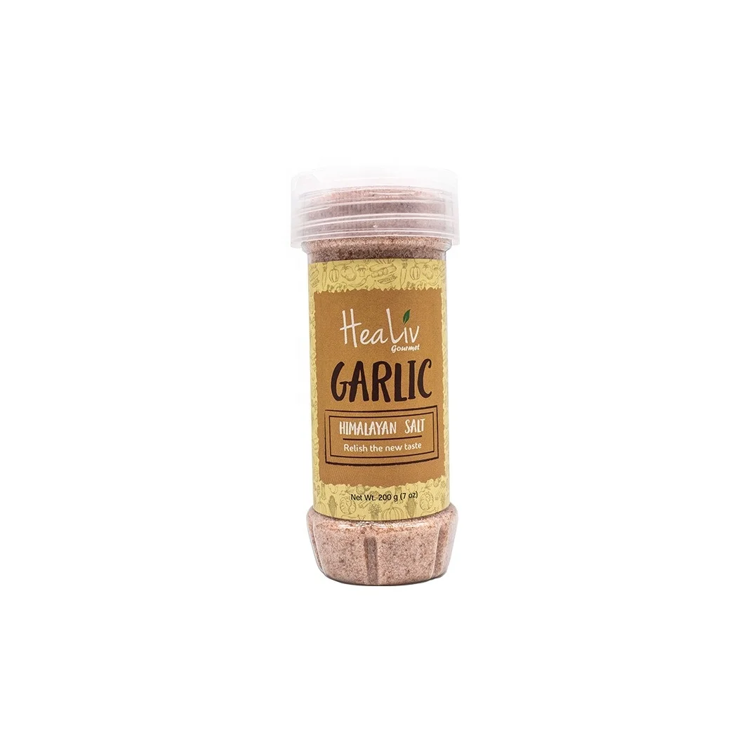 Himalayan Pink Salt Pakistan HeaLiv Gourmet Flavored Collection 220gms Salt Shaker Premium Quality