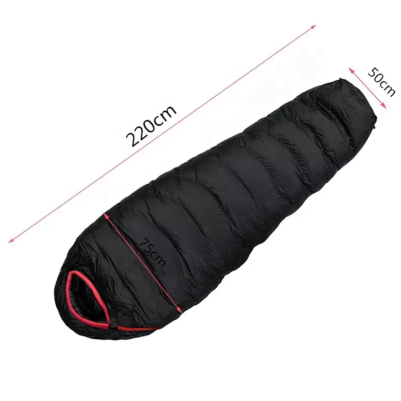 Wholesale And Cheap Price Custom Down Sleeping Bag Down Fill Ultralight Envelope Goose Down Bag For Cold Weather From Bangladesh