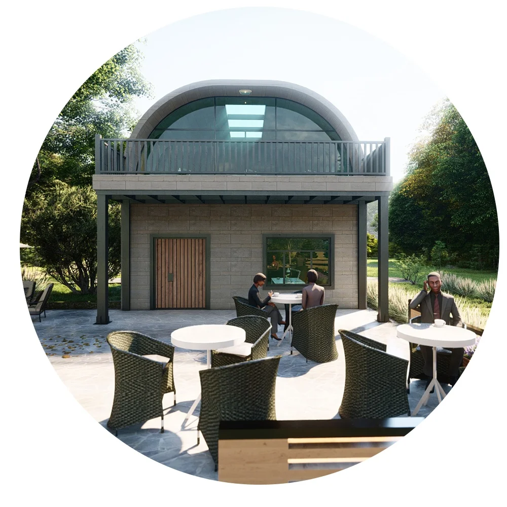 Fast install modar house Prefabricated Luxury villa Two Storey EPS Prefab House