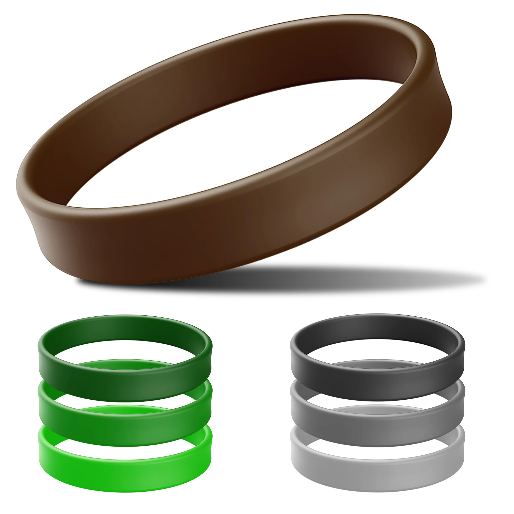 Оптовая продажа силиконовый браслет креативный сплошной цвет пустой Эластичный Силиконовый красочный резиновый