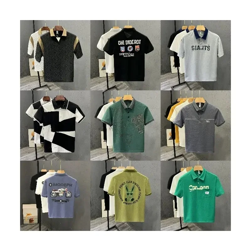 Wholesale Cotton Plain Blank Casual Quick Dry Breathable Short Sleeve Men Clothes comfortable Print Golf Polo Tee Shirts