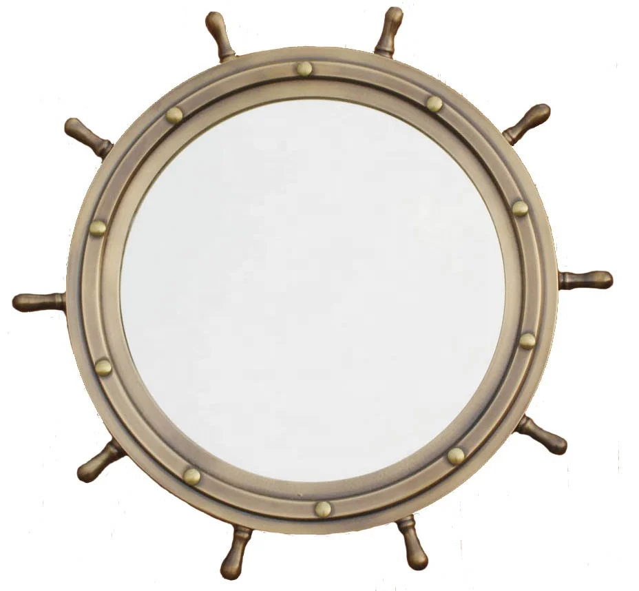 Vintage Nautical brass porthole Mirror Luxury Brass wall mirror Premium Vintage Antique  Rustic Polished Aluminium Black Porthor
