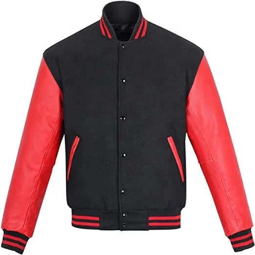2021 Varsity Jackets Baseball Letterman Jacket Wool and Leather Premium Quality Unisex Basketball Jacket leather sleeves