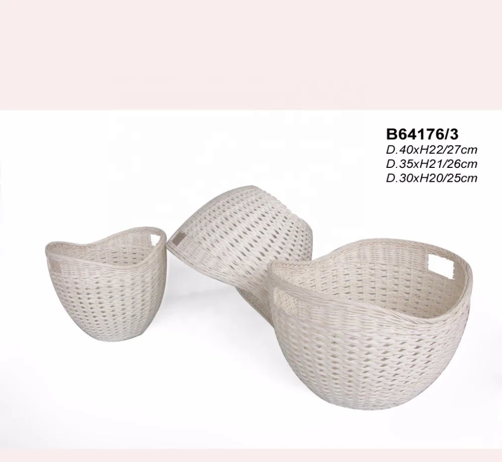 New Arrival Set Hand-Woven Towel Clothing Basket Storage Home Decorative Rattan Storage Baskets Made In Vietnam