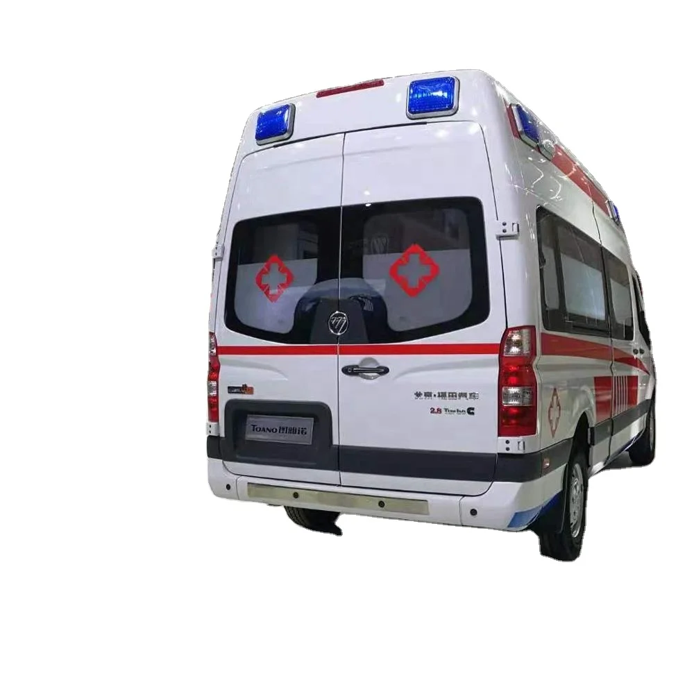 chinese cheapest LHD petrol engine inflatable car mobile dental clinic 4WD ambulance sales in Vietnam