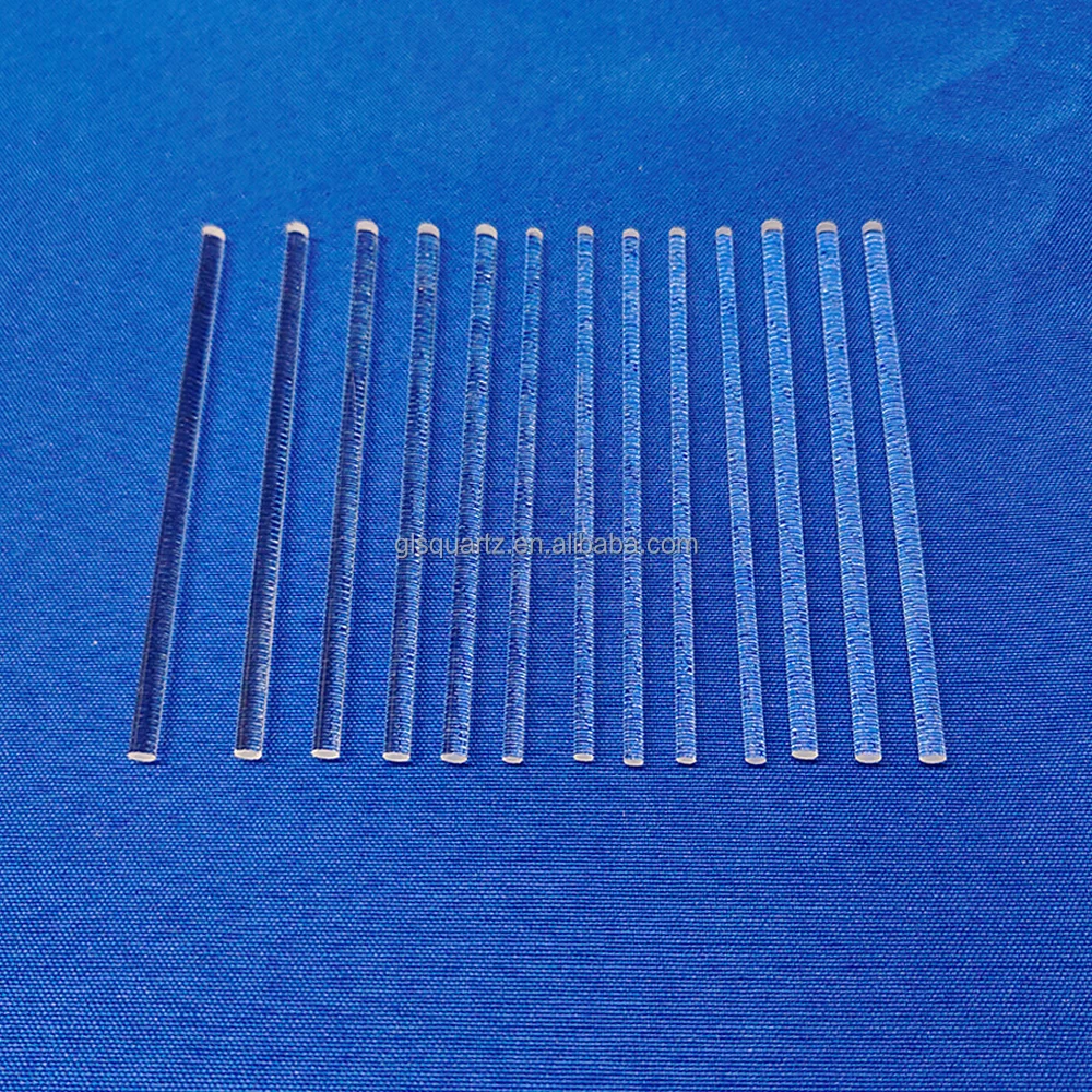 2mm to 80mm Light Guide Quartz Glass rods Clear Borosilicate Quartz Glass Rod
