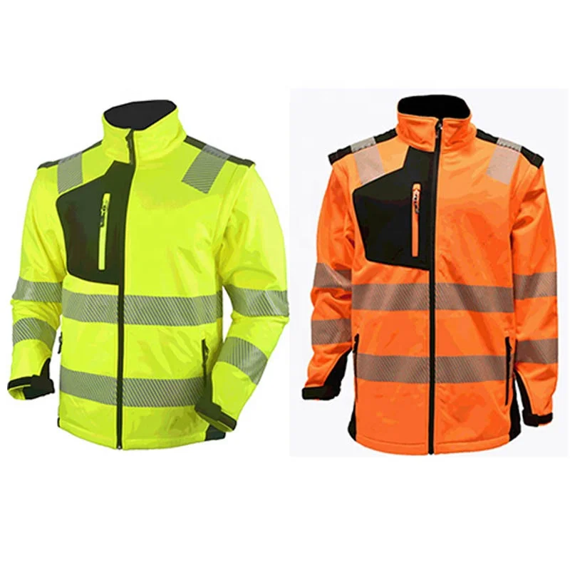 Best Hi Vis Clothing Safety Men Workwear Work Jacket With Reflective Stripes