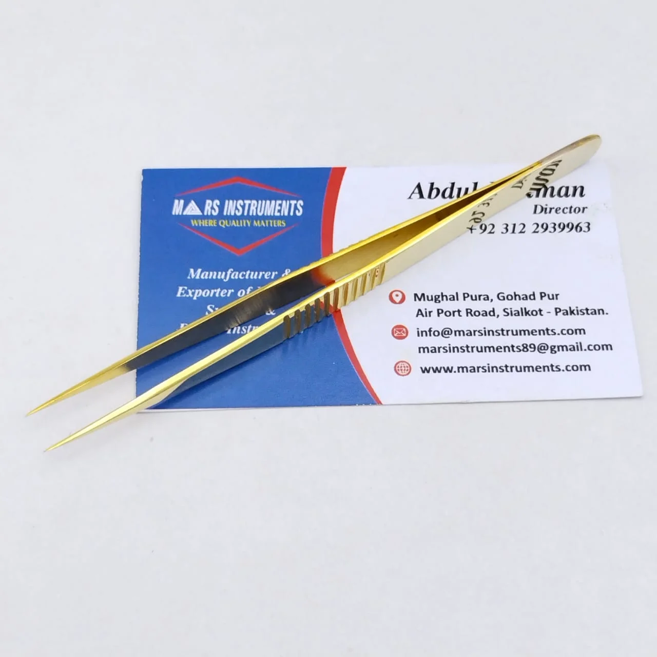 Высококачественный Пинцет для наращивания ресниц с белым золотом русский объема