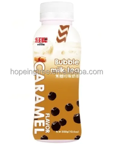 Caramel Boba Milk Tea drink can Ready to drink  Boba in a can Instant Drink   Pearl Milk Tea 300G
