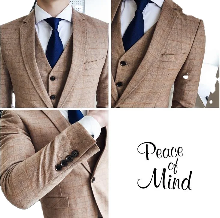 High Quality 100%  made in Pakistan 2021 formal wedding blazer 3 piece Tuxedo suits set for men Hand Made