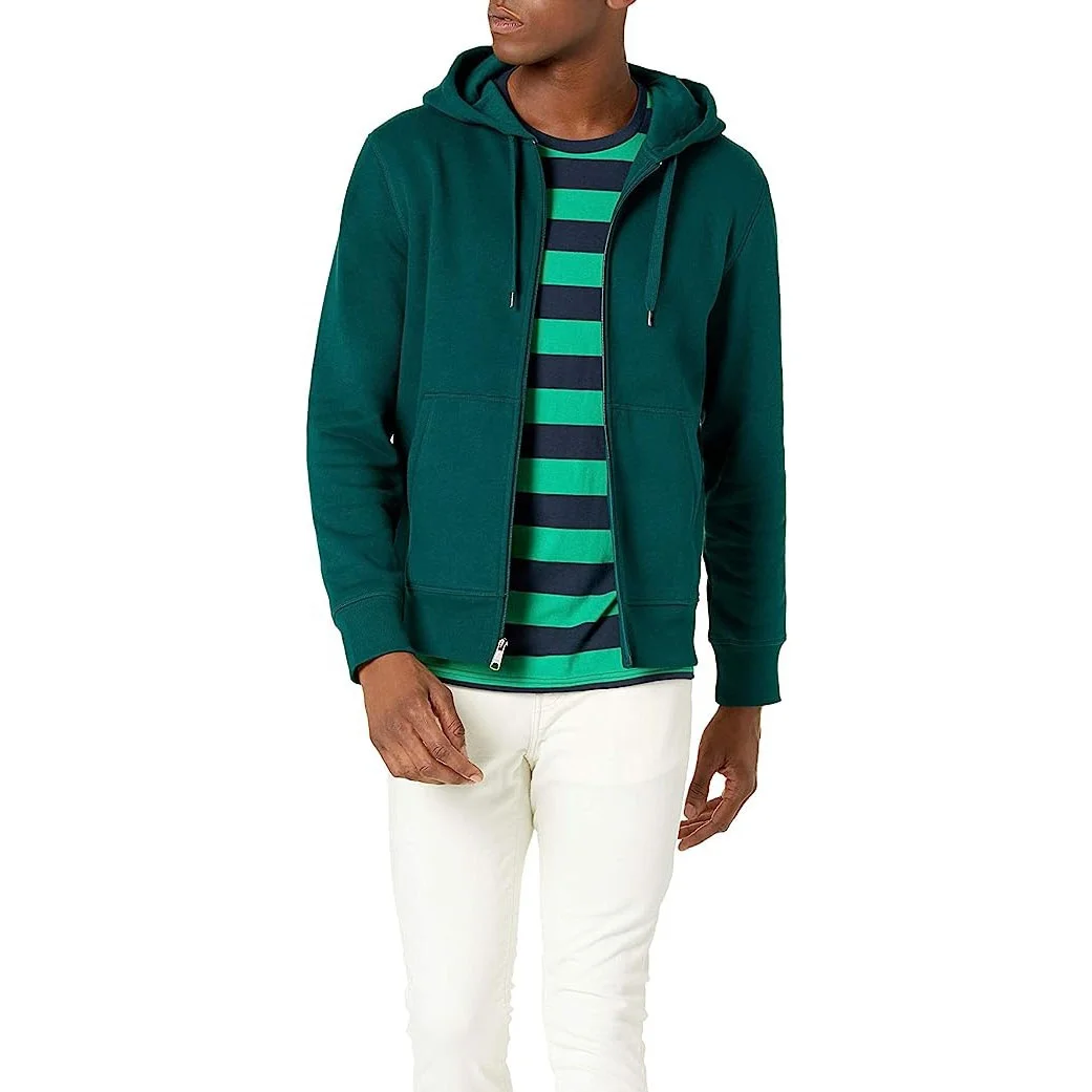 New look Custom Plain Zip Up Hoodie Men Hoodies Wholesale Heavy Weight Premium Zipper Hoodies