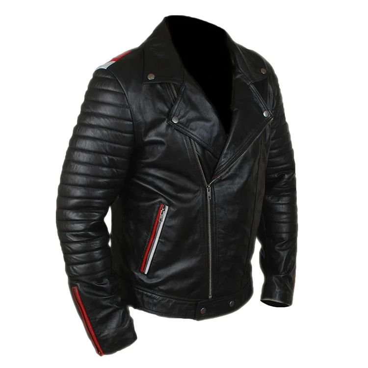 2022 latest fashion clothing design custom pure color windproof customize leather jacket for men wholesales price