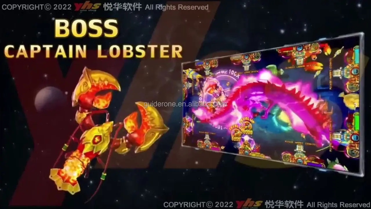 2024 US Hottest Players Fish Game 65' LCD 8 Players IGS Fish Game Table Jammer King of Crab