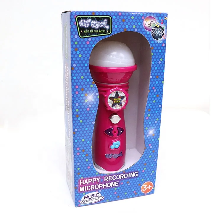 Light up portable microphone karaoke sound machine for kids