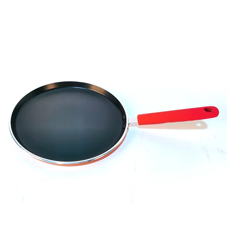 New handle design 10 inch pizza pan Aluminum nonstick cookware with NEW bottom