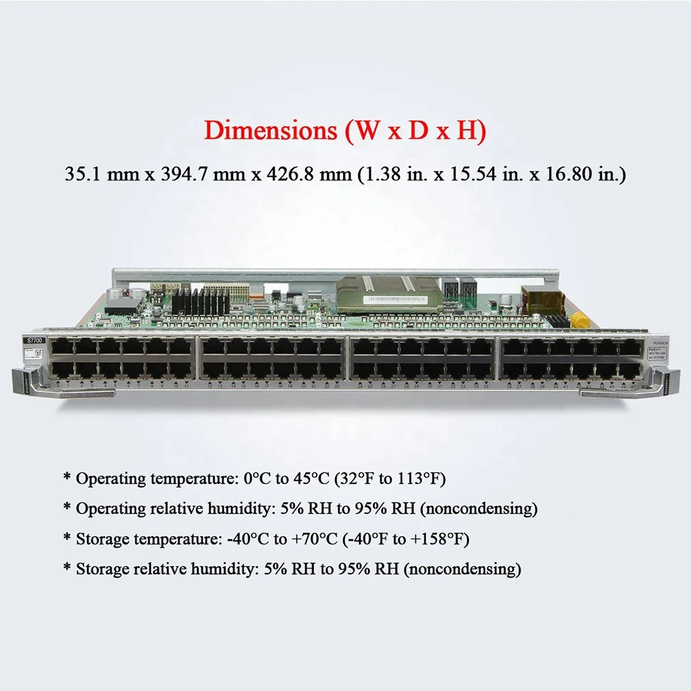 S7700 48 port PoE Interface Card ES1D2G48VX5E of competitive price